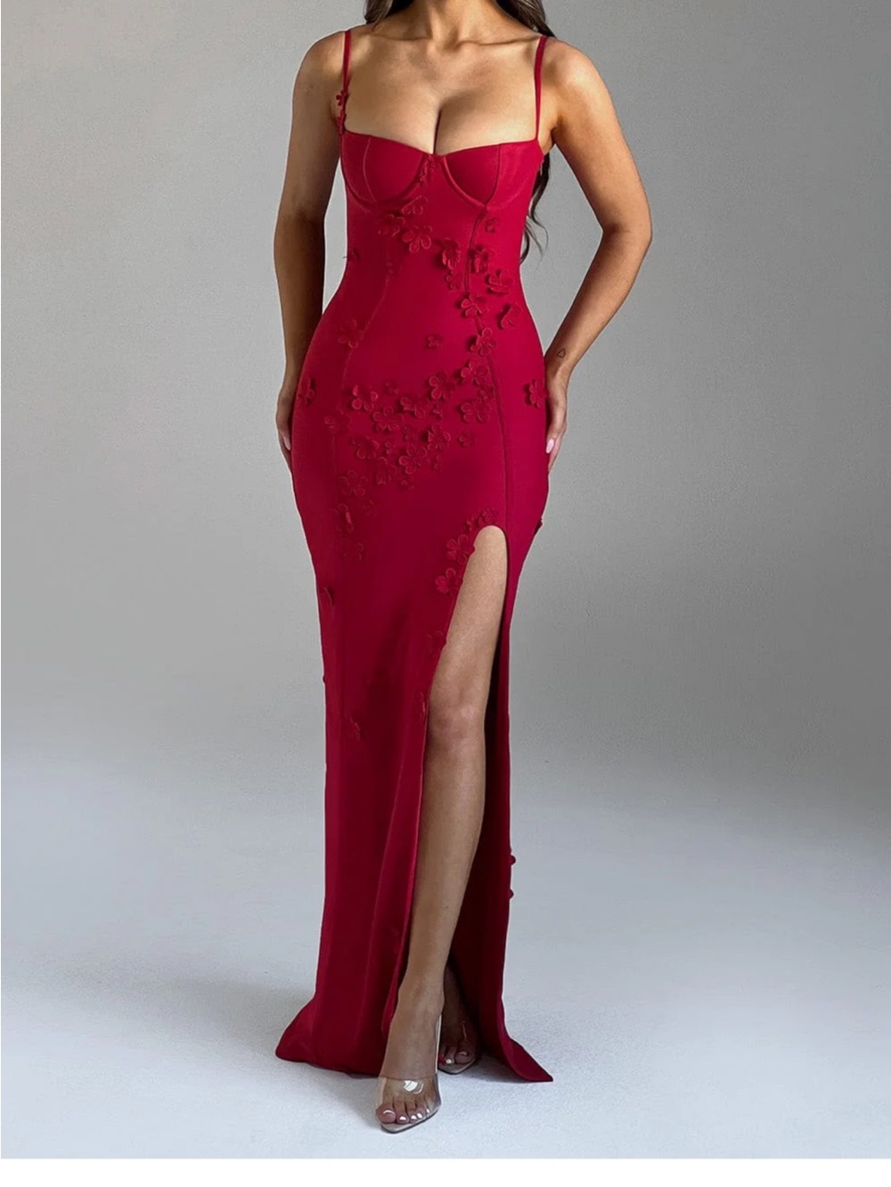 Dalary Red Maxi Dress Evening Gown
